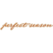 Copper Spice Perfect Season Ink Word Art Sticker