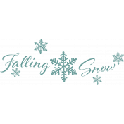 Snowhispers Falling Snow Stamp