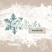 Snowhispers Winter Journal Card 4x4