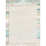 Snowhispers Winter Fun Journal Card 3x4