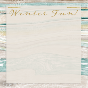 Snowhispers Winter Fun Journal Card 4x4