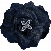 Winter Solstice Dark Blue Flower