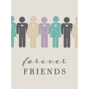 My Tribe Forever Friends Journal Card 3x4