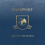 Around The World Passport 4x4 Journal Card