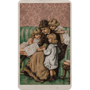 Vintage Memories: Genealogy Family Reading Vintage Card