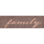 Vintage Memories: Genealogy Family Word Art Snippet