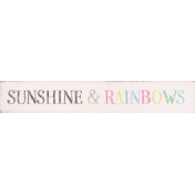 Something Fun Sunshine & Rainbows Word Art Snippet