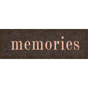 Vintage Memories: Genealogy Mini Kit Memories Word Snippet