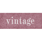 Vintage Memories: Genealogy Mini Kit Vintage Word Snippet