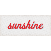 Retro Picnic Sunshine Word Art