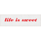 Retro Picnic Life is Sweet Word Art Snippet