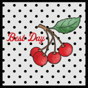 Retro Picnic Journal Card Best Day 4"x 4" 