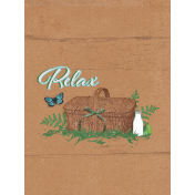 Retro Picnic Journal Card Relax 3"x 4" 