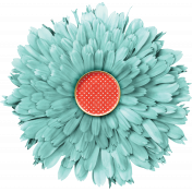 Peach Lemonade Light Blue Flower