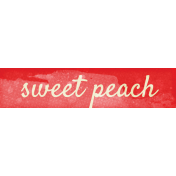 Peach Lemonade Sweet Peach Word Art Snippet