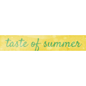 Peach Lemonade Taste of Summer Word Art Snippet