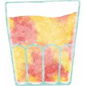 Peach Lemonade- Peach Lemonade Glass