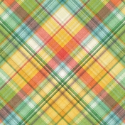 Peach Lemonade Plaid Paper 7