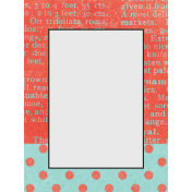 Peach Lemonade Dots Print Journal Card 3x4
