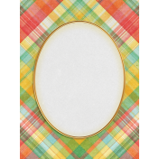 Peach Lemonade Plaid Journal Card 3x4