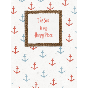 Nantucket Feeling {Sail Away} Happy Place 3x4 Journal Card