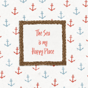 Nantucket Feeling {Sail Away} Happy Place 4x4 Journal Card