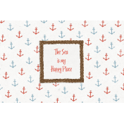 Nantucket Feeling {Sail Away} Happy Place 4x6 Journal Card