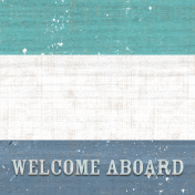 Nantucket Feeling {Sail Away} Wood Welcome 4x4 Journal Card