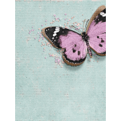 Cherish Butterfly Journal Card 3"x 4" 