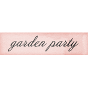 Tea in the Garden- Garden Party Word Art Snippet