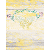 Tea in the Garden Best of Friends Journal Card 3" x 4" 