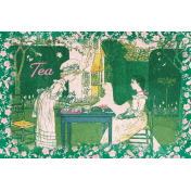 Tea in the Garden Journal Card 4" x 6" 