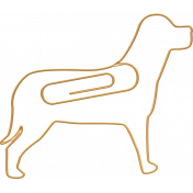 Furry Cuddles Dog Paperclip