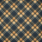 Heard the Buzz? Dark Blue Plaid Paper