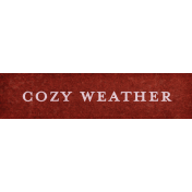 October Days Cozy Weather Word Art Snippet