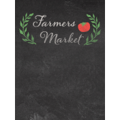 Veggie Table Farmers Market Journal card 3x4