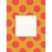 Veggie Table Polka Dot Journal card 3x4