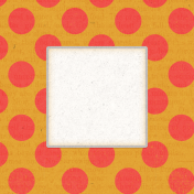 Veggie Table Polka Dot Journal card 4x4