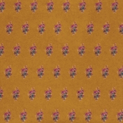 Cozy at Home Mustard Yellow Floral Paper 