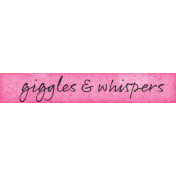 Pajama Party- Girls Giggles & Whispers Word Art