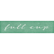 Bistro Word Art Full Cup