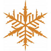 Apricity Print: Snowflake Gold