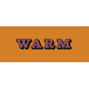 Apricity Print: Warm Word Art Snippet