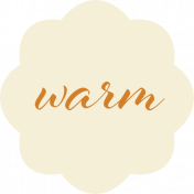 Apricity Print Label Warm Word Art 
