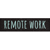 Healthy Measures Remote Work Word Art