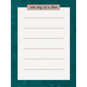 Healthy Measures One Day Journal Card 3x4