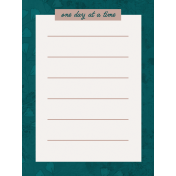 Healthy Measures Print: One Day Journal Card 3x4