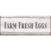 Chicken Keeper Element Woodsign Eggs