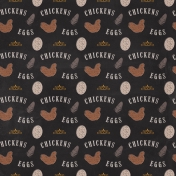 Chicken Keeper Chalkboard Chickens Paper