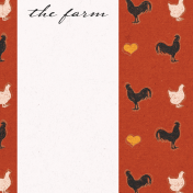 Chicken Keeper Farm 4x4 Journal Card